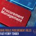 Breaching public procurement rules