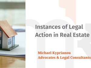 Legal Action in Real Estate