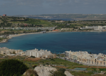 View of Mellieħa, Malta, where the new National Farm Waste Treatment Facility is planned.