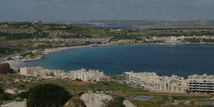 View of Mellieħa, Malta, where the new National Farm Waste Treatment Facility is planned.